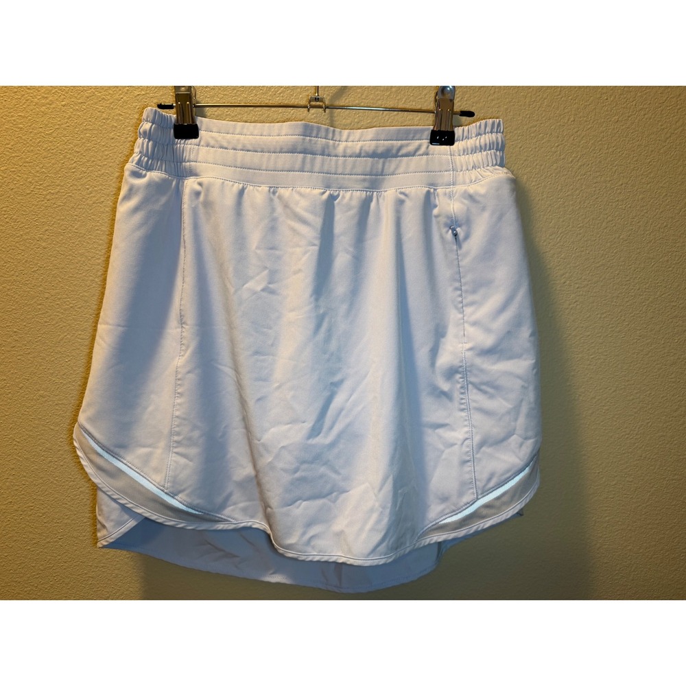 Lululemon Hotty Hot High Rise Skirt Blue Linen Athletic Skort Size 8
